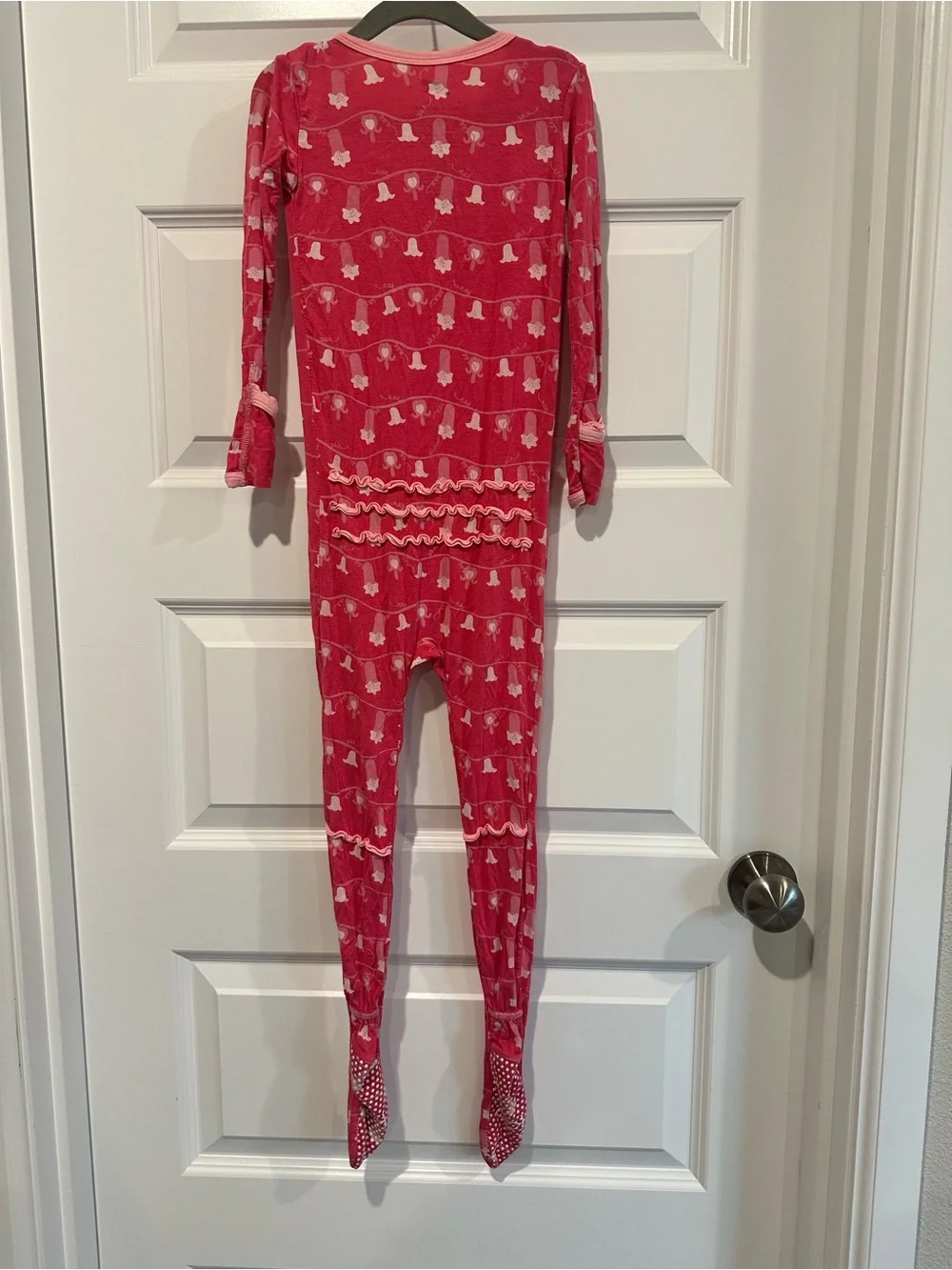 Kickee Pants Catch a Tiger Girls Size 5 Bamboo Footed One Piece Pajamas - EUC